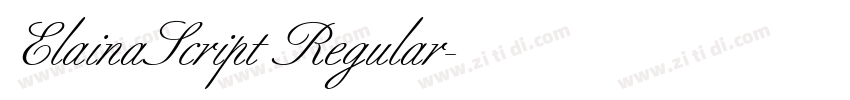 ElainaScript Regular字体转换